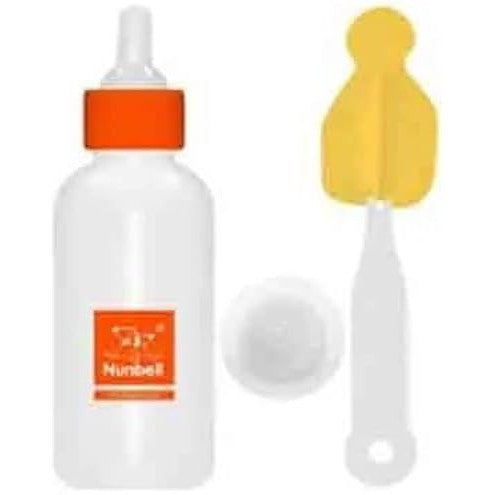 Nunbell  Pet Nursing Bottle with Teats & Cleaning Brush small