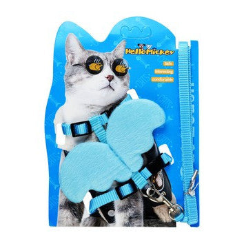Hello Mickey Pink Wing Shaped  Cat Harness with Leash-colors