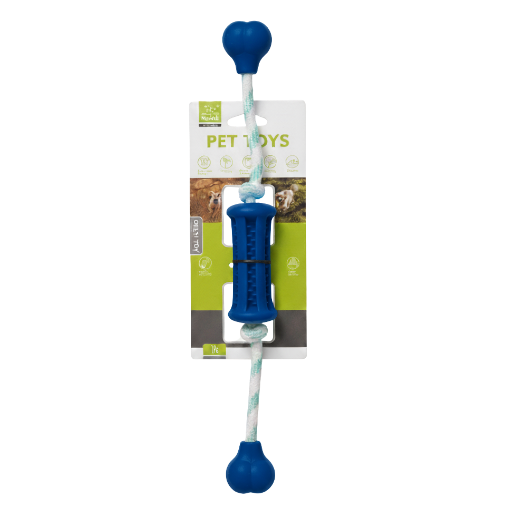 Nunbell Dog Chew Toy with Rope