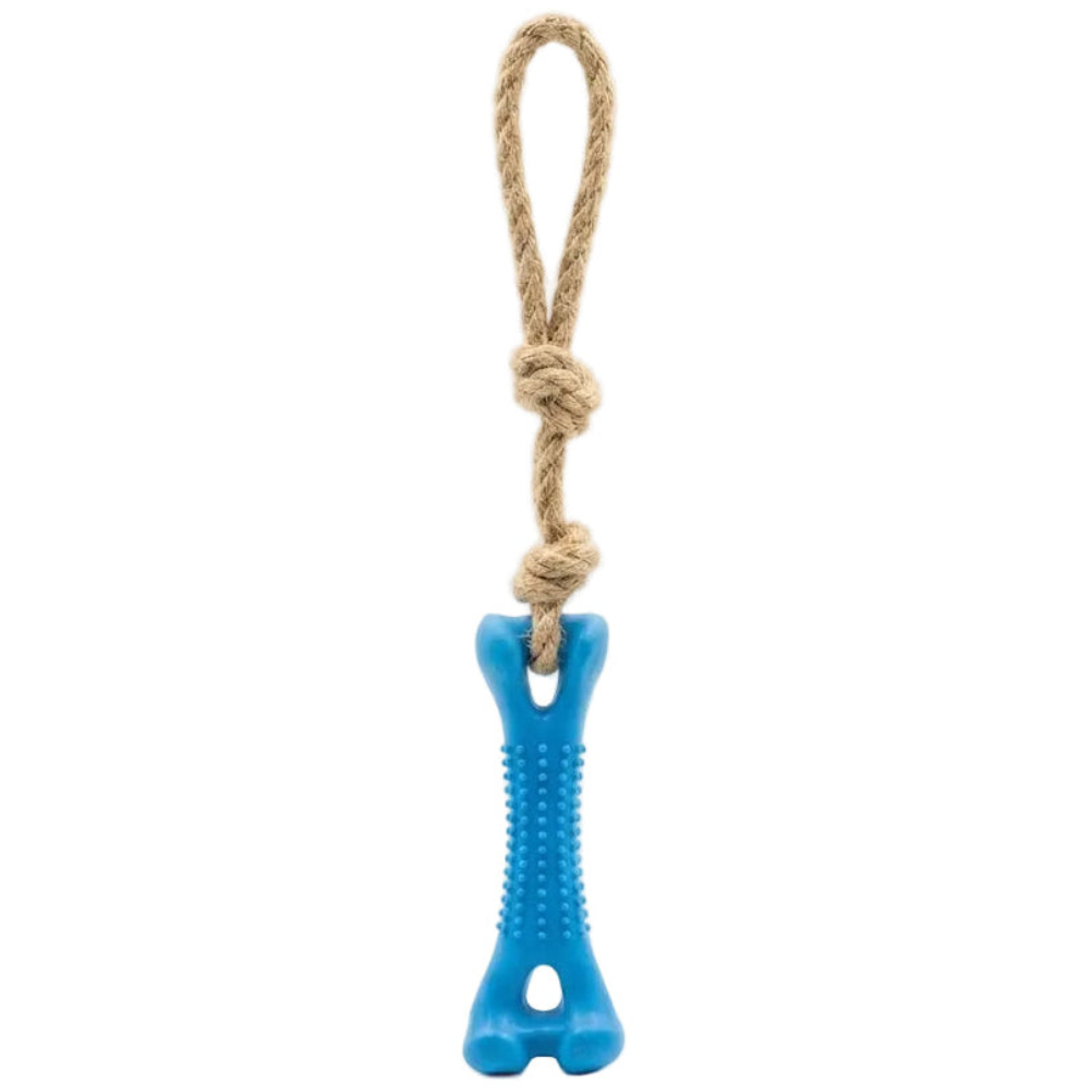 Buddy Pet Rope & Rubber Bone Tug Toy