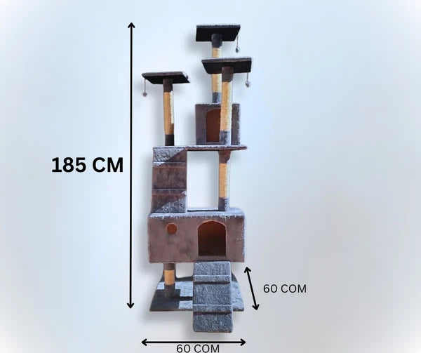 Scratcher House For Cats - Grey -XL
