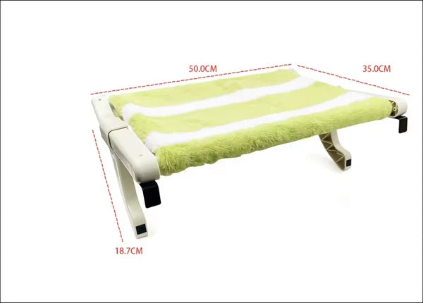 Comfortable Cat Hanging Bed for Window Edge, Bedside - Buckle Installation (50x35cm)